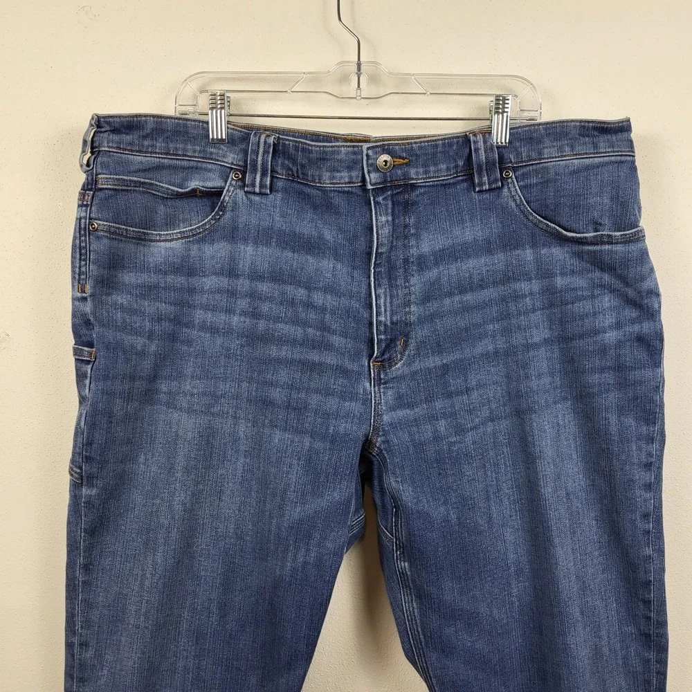Duluth Trading Ballroom Double Flex Jeans Mens 42x30 Blue Standard Fit Stretch